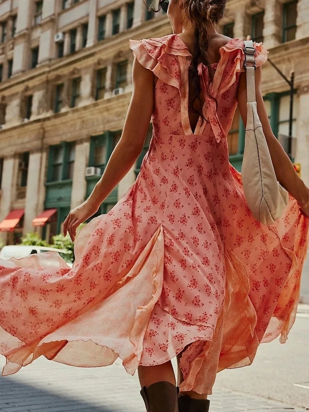 Free People Joaquin Midi Dress Size S